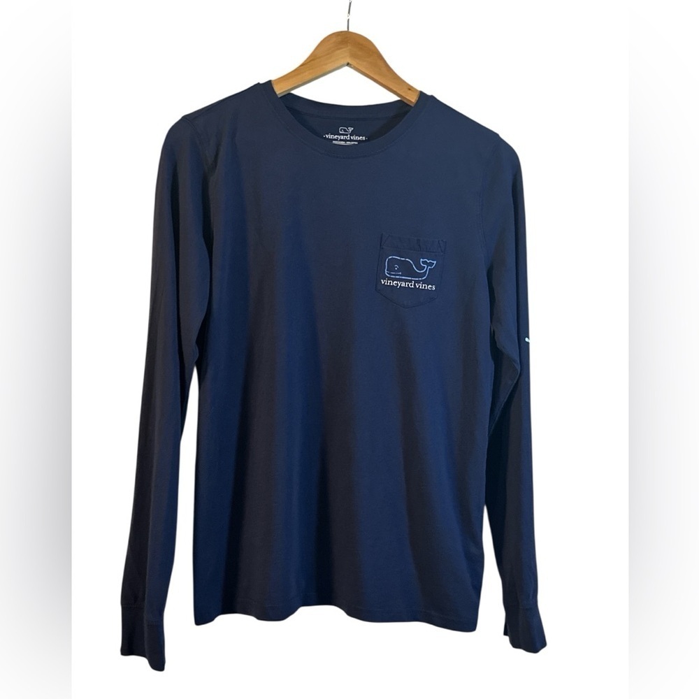Vineyard Vines Men's Classic Blue Long Sleeve Tee